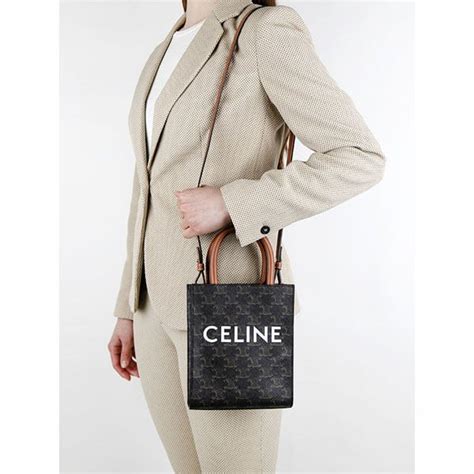 ミニ バーティカル トリオンフ キャンバス CELINE カバ / キャン 